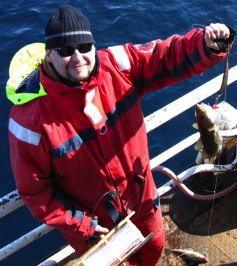 Hannes with a fish